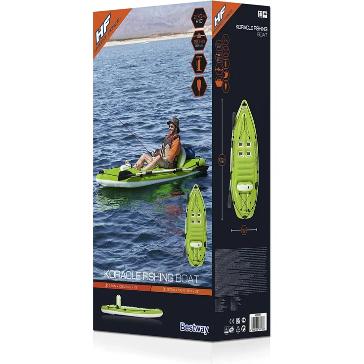 Bestway 65097 Reisen/Erholung Aufblasbares Boot Schwarz Grün PVC 1 Person(en) 150 kg – Bild 16