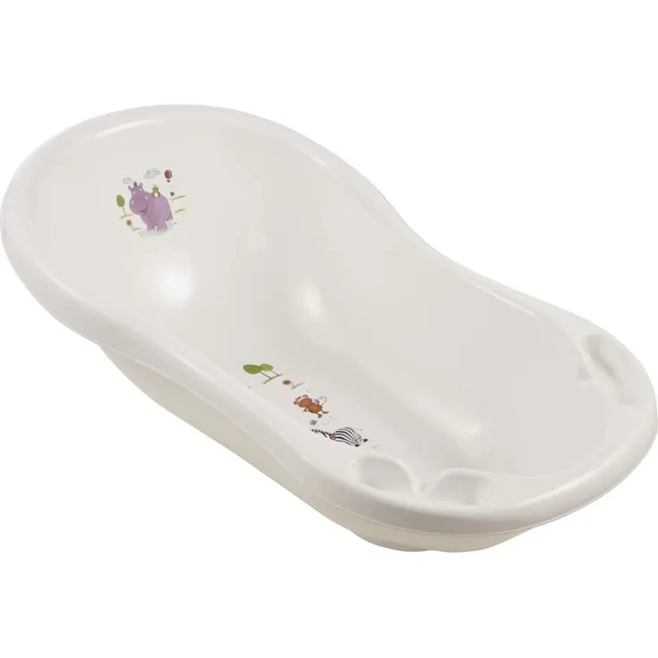 Keeeper Hippo Babywanne 84 cm mit Stöpsel weiss