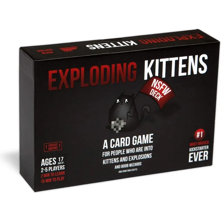 Asmodee Exploding Kittens: NSFW Edition (Unzensierte Ausgabe) - Englische Version