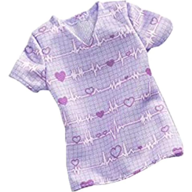 Mattel FXH96 Barbie Karriereoutfit Ärztin, lila Kleidung und Stethoskop Puppenzubehör – Bild 2