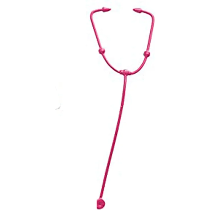 Mattel FXH96 Barbie Karriereoutfit Ärztin, lila Kleidung und Stethoskop Puppenzubehör – Bild 4