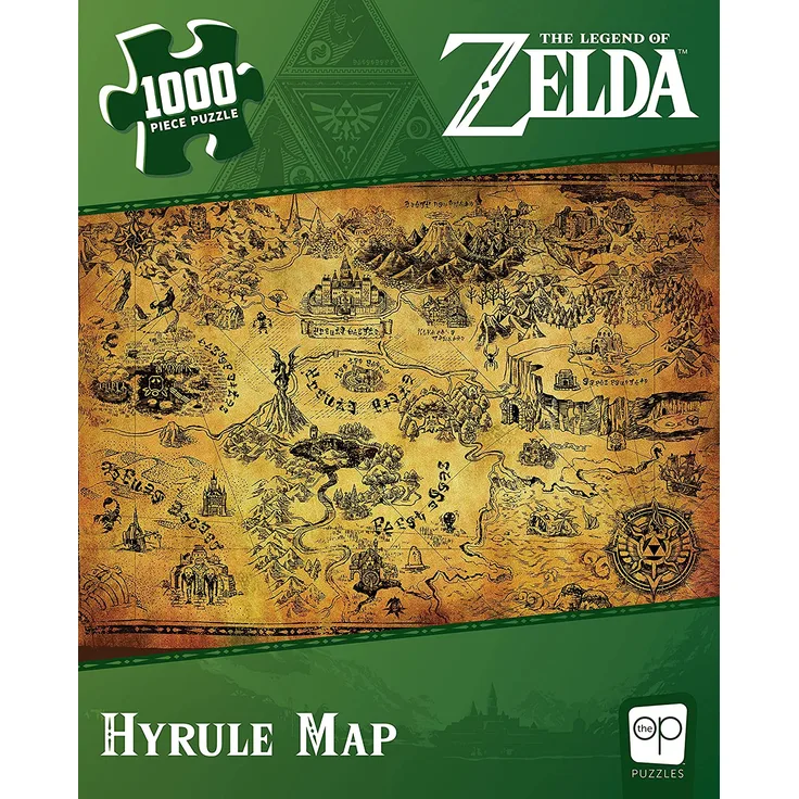 USAopoly PZ005-690 Zelda Hyrule Karte Puzzle 1000 Teile