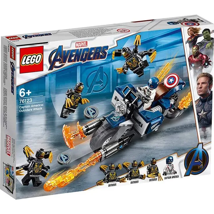 LEGO 76123 Marvel Super Heroes Captain America: Outrider-Attacke