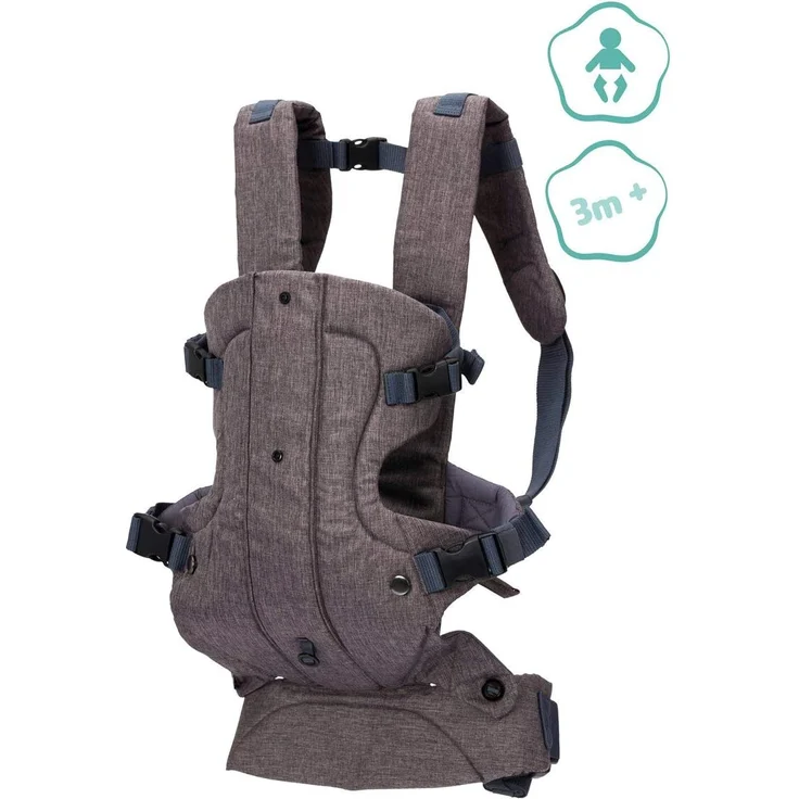 Fillikid Bauchtrage Walk grau-melange – Bild 2