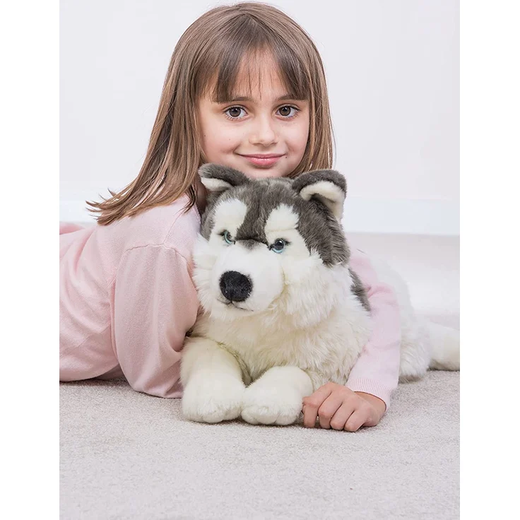 Teddy Hermann 927822 Husky liegend Plüsch, 60 cm – Bild 4