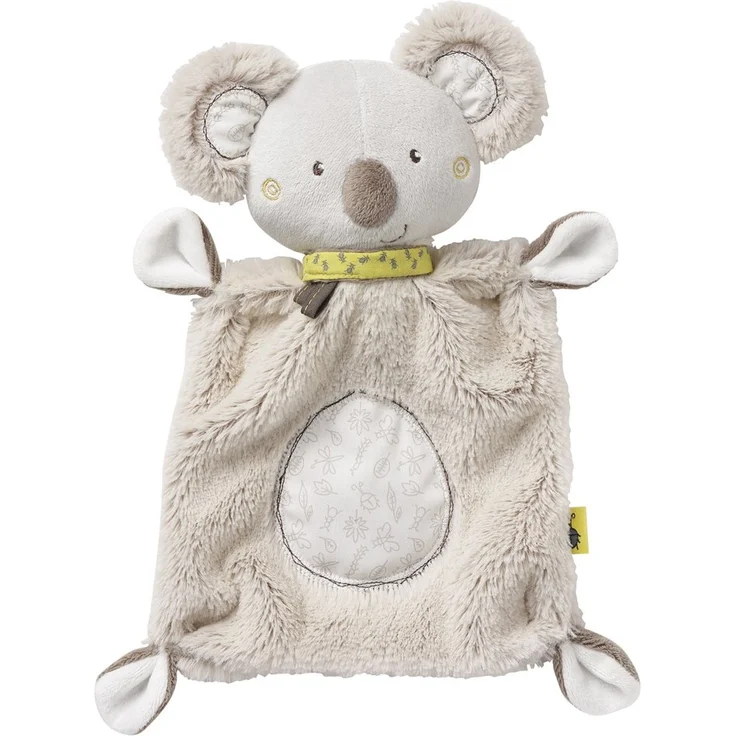 Fehn 064056 Schmusetuch Koala – Schnuffeltuch mit Koala-Köpfchen – Zum Kuscheln für Babys und Kleinkinder ab 0+ Monaten – Maße: 27 cm – Bild 1