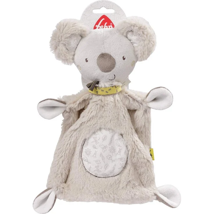 Fehn 064056 Schmusetuch Koala – Schnuffeltuch mit Koala-Köpfchen – Zum Kuscheln für Babys und Kleinkinder ab 0+ Monaten – Maße: 27 cm – Bild 6