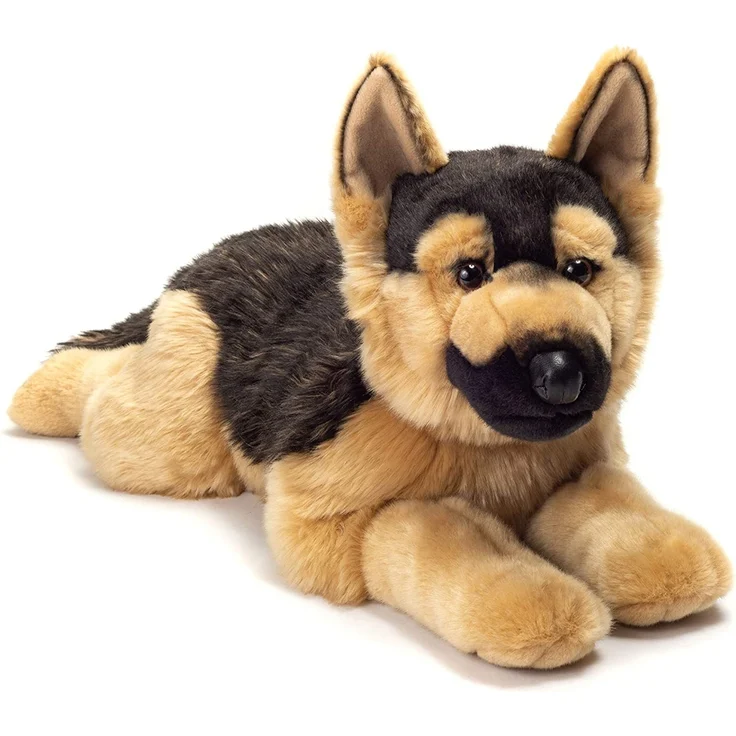 Teddy Hermann 919247 Schäferhund liegend Plüsch, 60 cm – Bild 2