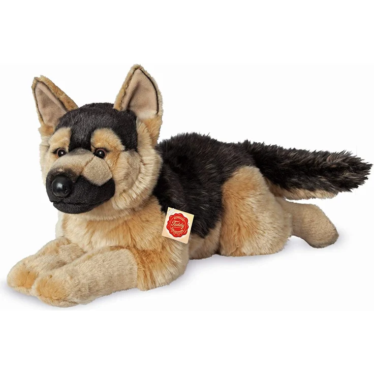 Teddy Hermann 919247 Schäferhund liegend Plüsch, 60 cm – Bild 1