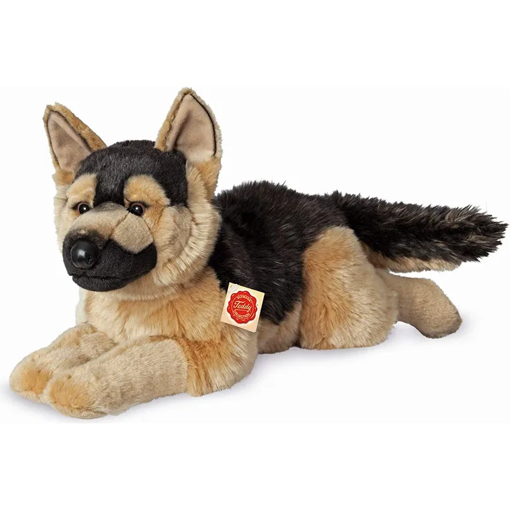 Teddy Hermann 919247 Schäferhund liegend Plüsch, 60 cm
