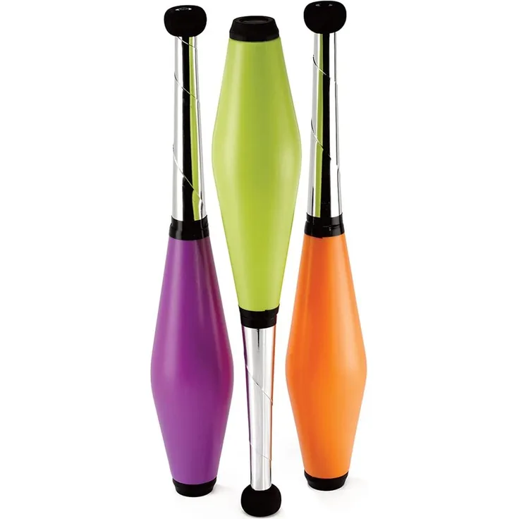 Eureka-Acrobat 52475064 - Jonglierkeulen Junior, Outdoor Spielgerät, 32 cm, 3 Stück