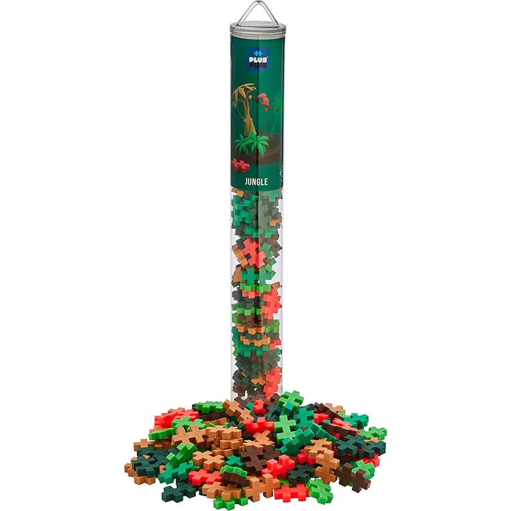 Plus-Plus Tube Mini Basic: Dschungel - 100 Bausteine