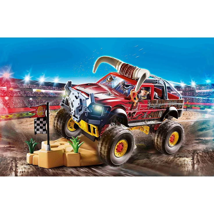 Playmobil Stuntshow 70549 'Stuntshow Monster Truck Horned', 57 Teile, ab 4 Jahren - Preisvergleich – Bild 2
