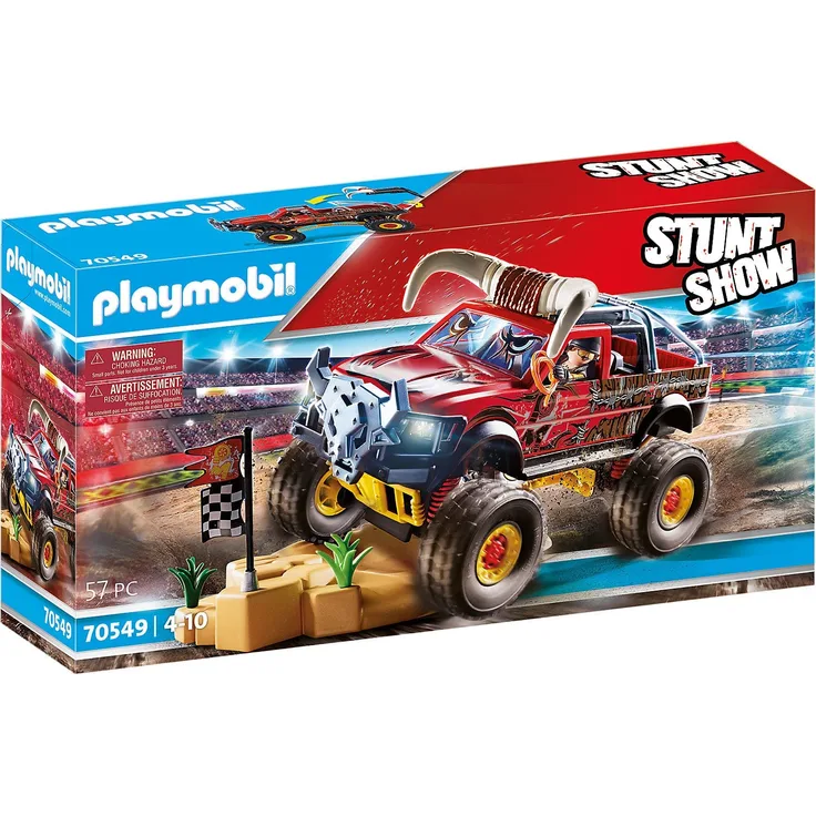 Playmobil Stuntshow 70549 'Stuntshow Monster Truck Horned', 57 Teile, ab 4 Jahren - Preisvergleich