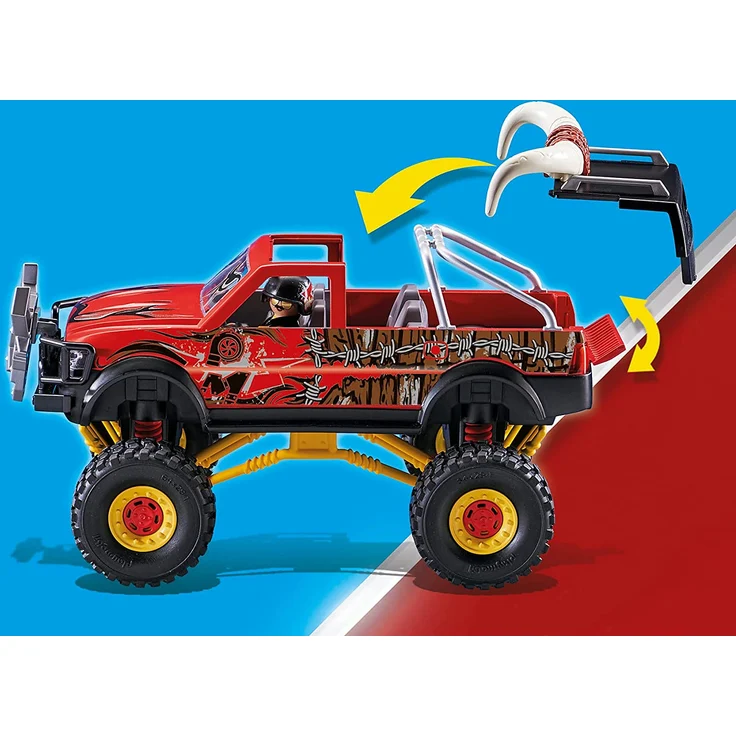 Playmobil Stuntshow 70549 'Stuntshow Monster Truck Horned', 57 Teile, ab 4 Jahren - Preisvergleich – Bild 6