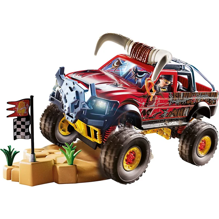 Playmobil Stuntshow 70549 'Stuntshow Monster Truck Horned', 57 Teile, ab 4 Jahren - Preisvergleich – Bild 3
