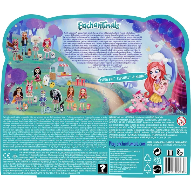 Mattel Enchantimals FJJ28 Themenpack Backfreunde mit Schweinemädchen Petya Pig Puppe und 2 Tierfreunden – Bild 12