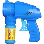 Idena 40089 Seifenblasenpistole Blau, inklusive Seifenblasenlösung 53 ml
