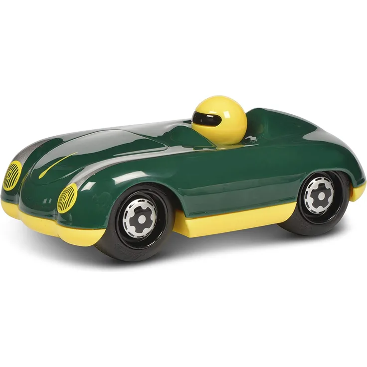 Schuco 450987500 Roadster Green-Gary, my1stSchuco, Spielauto für Kinder 1 Jahr, Rennwagen Spielzeug ab 12 Monaten, grün/gelb