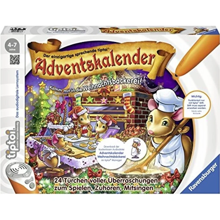 Ravensburger 00738 - tiptoi Adventskalender In der Weihnachtsbäckerei – Bild 1