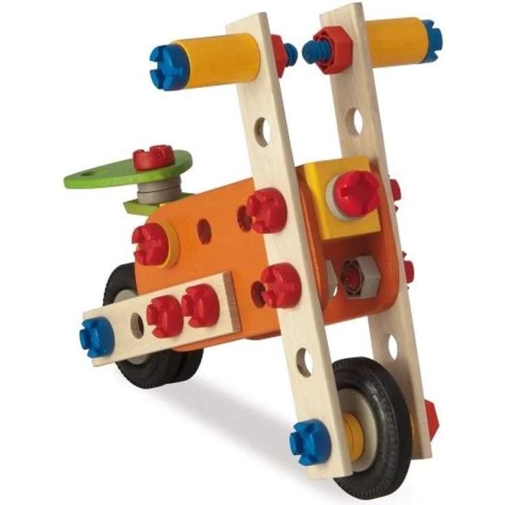 Eichhorn 100039031 - Constructor Doppeldecker, Holz-Konstruktions-Set, 4 verschiedene Modellvarianten baubar, FSC 100% Zertifiziertes Buchenholz,90-tlg, Made in Germany – Bild 5