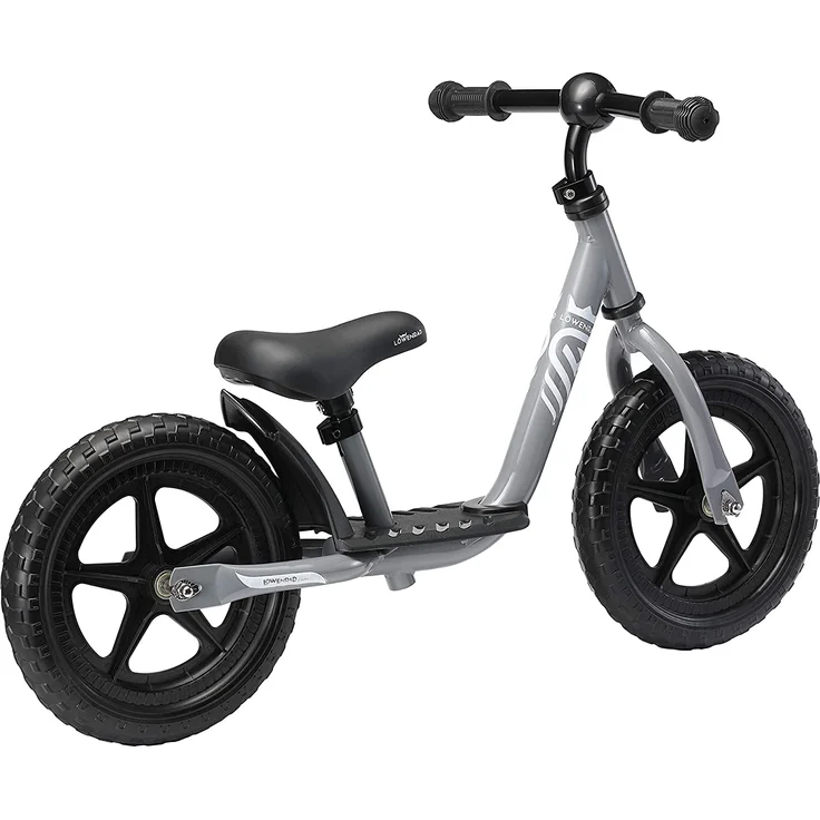 Löwenrad '12 Zoll Kinderlaufrad', ab 3 Jahren, höhenverstellbarer Lenker und Sattel, leichtgängige Lenkung, grau – Bild 4