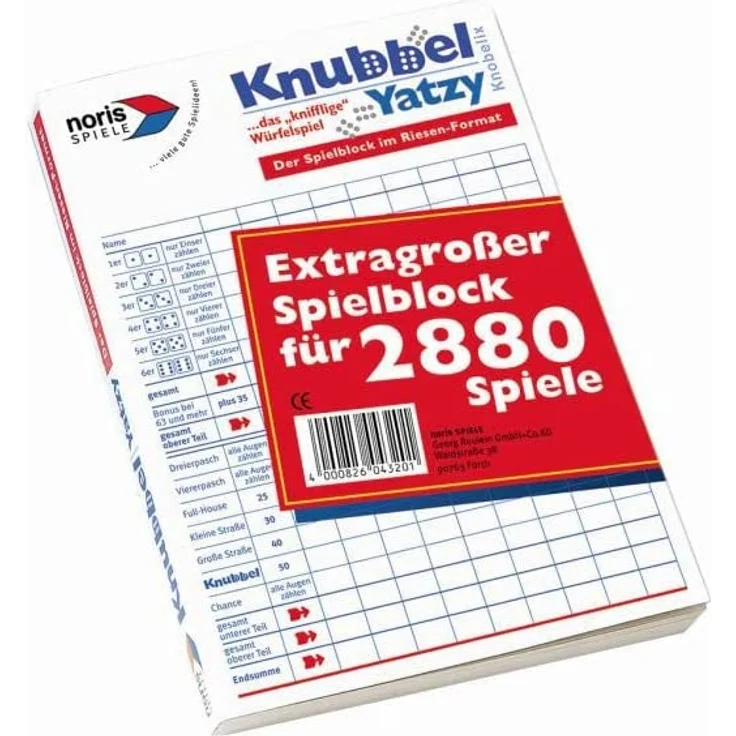Noris Spiele - Knubbel Yatzi, extragroß – Bild 7