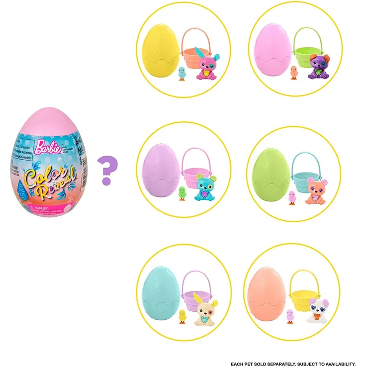 Barbie Color Reveal Easter Egg 1 St. sortiert