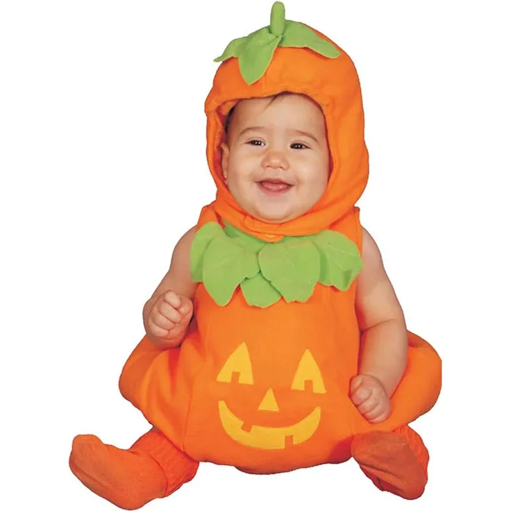 Dress-Up-America Kleinkind Kürbis Kostüm – Entzückendes Halloween Jack-O-Laterne Kostüm für Kleinkinder