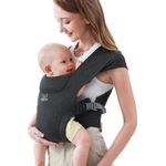 Babytrage für Neugeborene ab Geburt, MOMTORY Komfortabler Hüftsitz für Baby, Ergonomischer Tragetuch Neugeborenes bis Kleinkind mit Klettverschluss, Leicht Verstellbare Hüfttrage, 3 – 12 kg