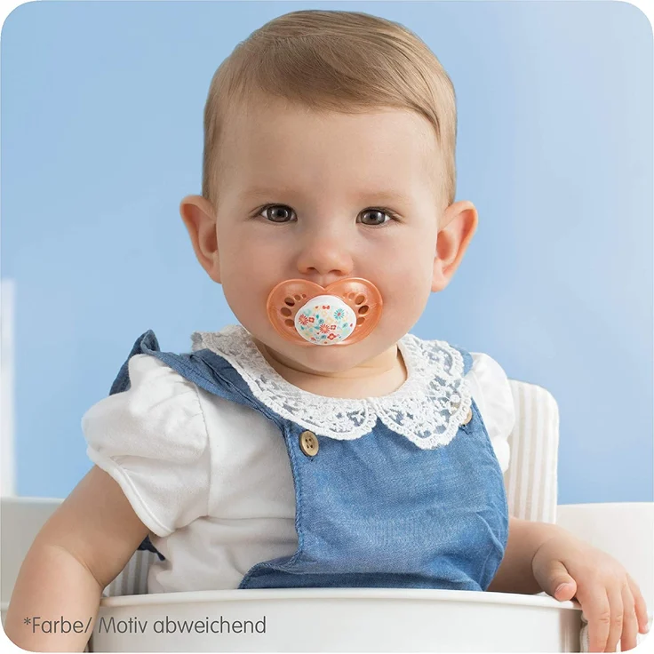 MAM Original Silikon Schnuller im 2er-Set, zahnfreundlicher Schnuller, Baby Schnuller aus speziellem MAM SkinSoft Silikon mit Schnullerbox, 6 - 16 Monate, rosa – Bild 5