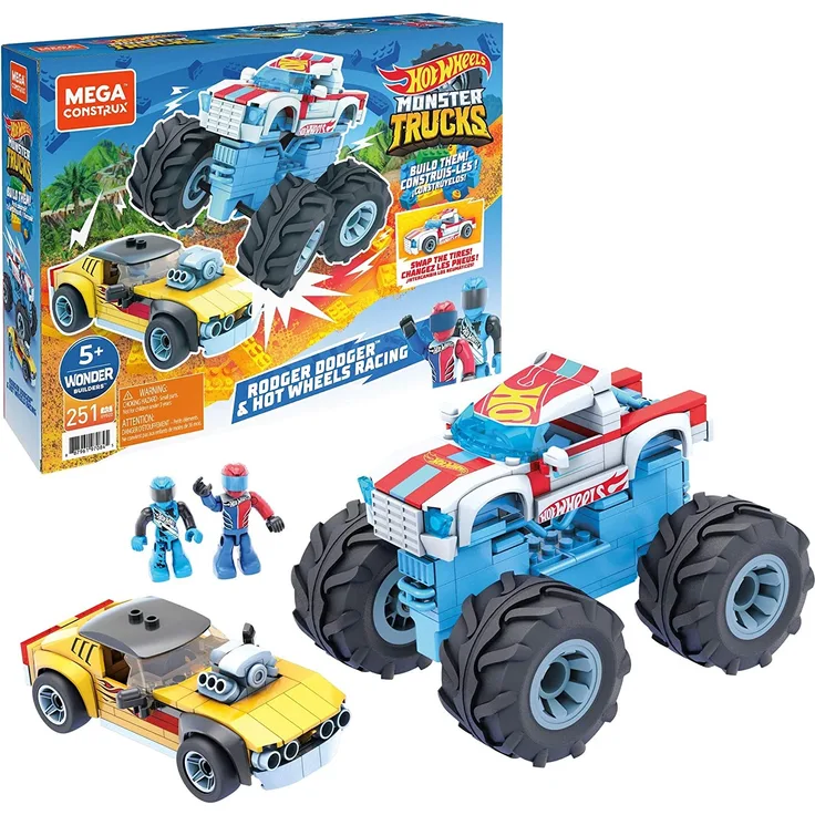 Mattel GYG22 Mega Construx Hot Wheels Rodger Dodger & Racing