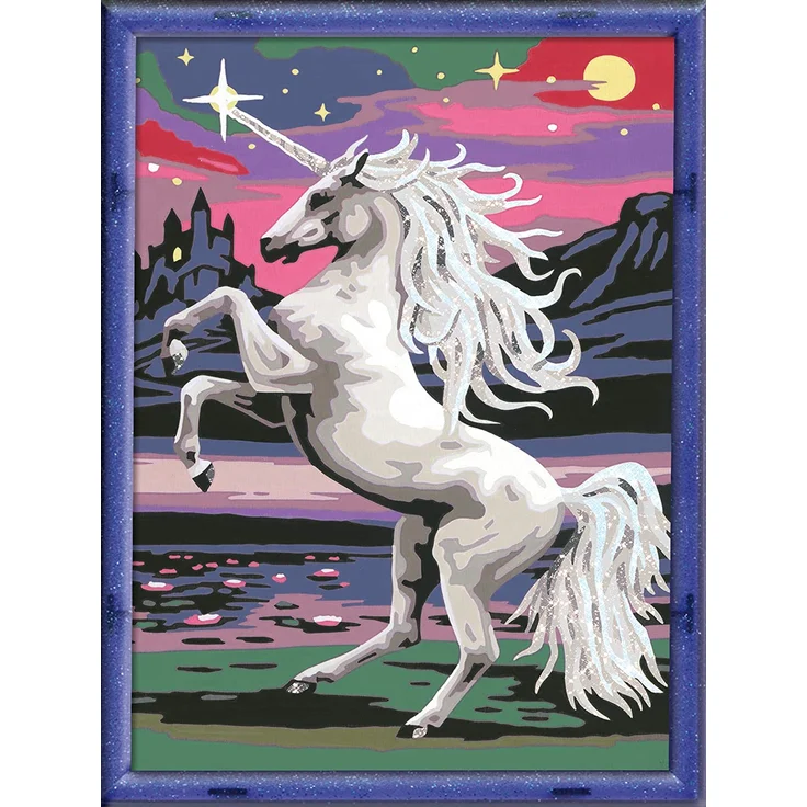 Ravensburger Malen nach Zahlen 28563 - Magisches Einhorn – Bild 5