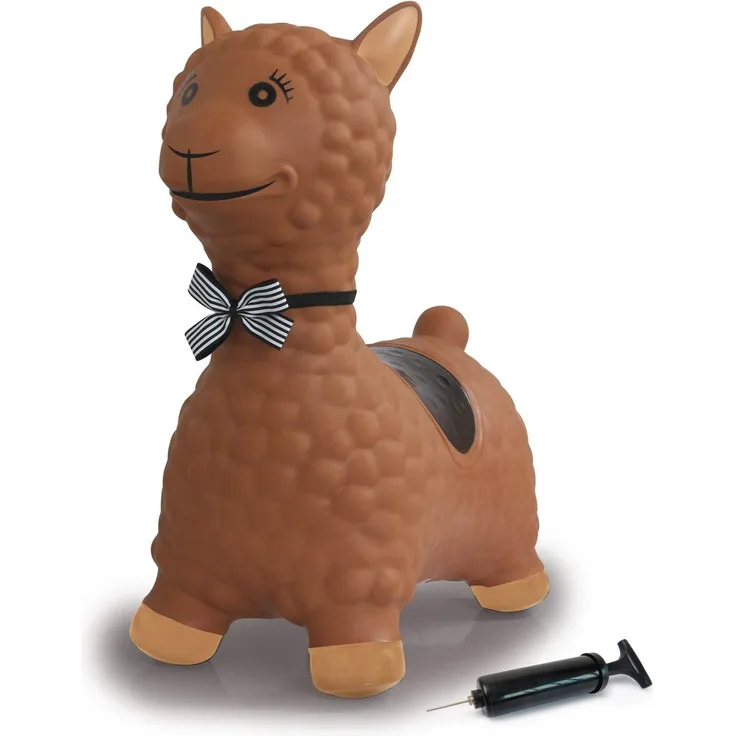 Jamara Hüpftier Lama braun mit Pumpe - bis 50 kg - Preisvergleich