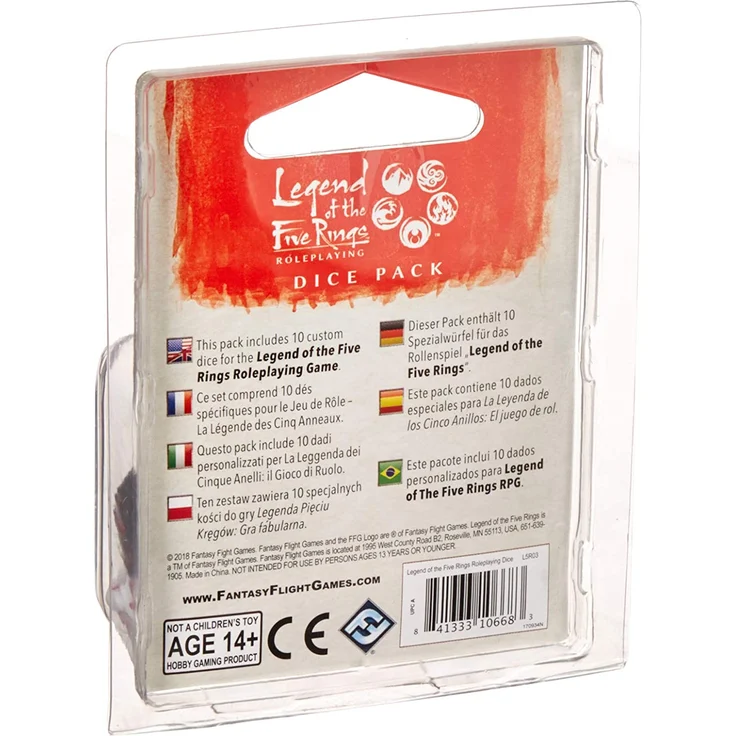 Fantasy Flight Games FFGL5R03 Legend of The Five Rings RPG Spielwürfel, Mehrfarbig – Bild 3