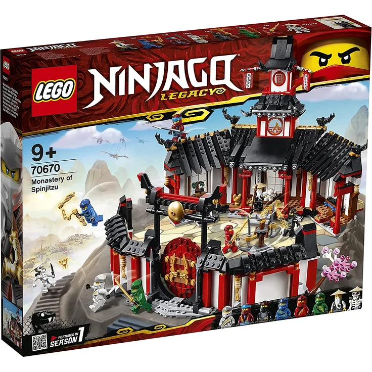 LEGO 70670 NINJAGO - Kloster des Spinjitzu mit 8 Minifiguren, 1070 Teile