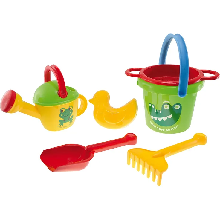 Gowi 558-36 Sand Set Ente, 6teilig, Sandkästen und Sandspielzeug