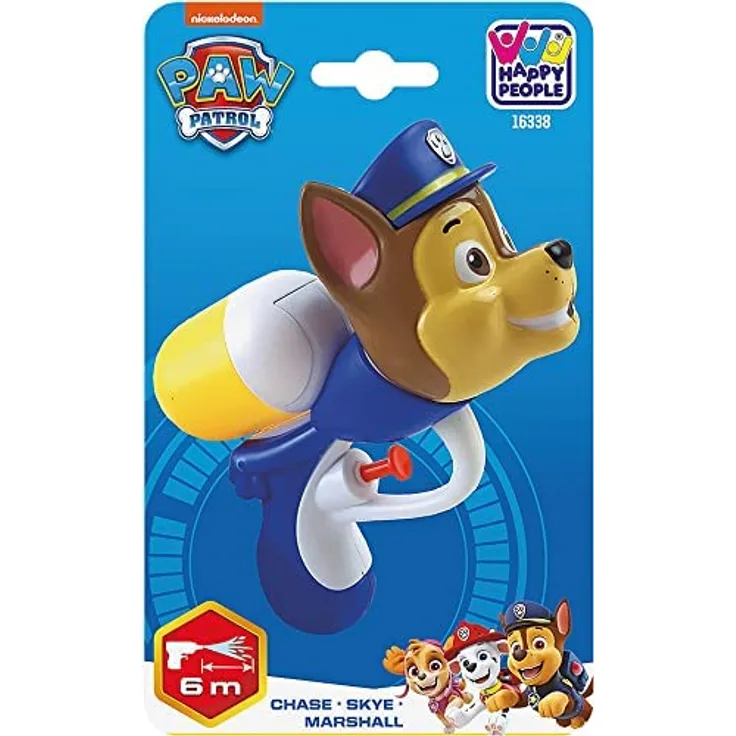 Paw Patrol Wasserpistole, ca. 18 cm Reichweite: ca. 6m, Tankinhalt: ca. 90ml, 3-fach sortiert