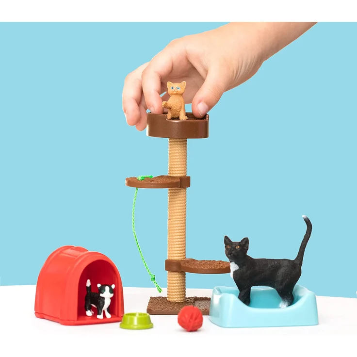 Schleich Farm World Spielset Spielspaß für niedliche Katzen – Bild 4