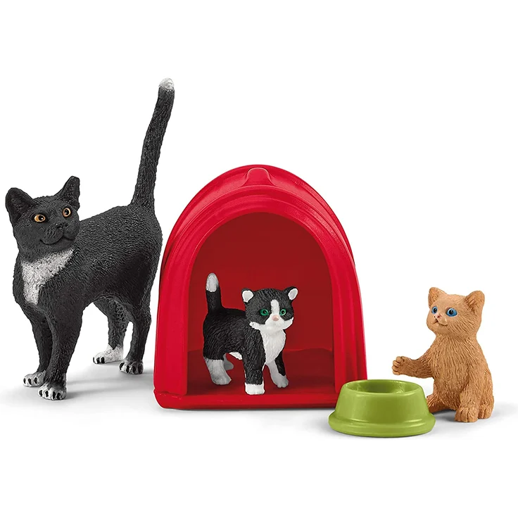 Schleich Farm World Spielset Spielspaß für niedliche Katzen – Bild 6