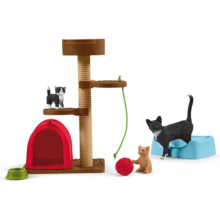 Schleich Farm World Spielset Spielspaß für niedliche Katzen – Bild 1
