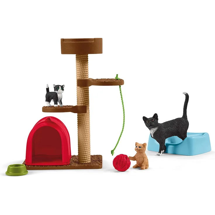Schleich Farm World Spielset Spielspaß für niedliche Katzen