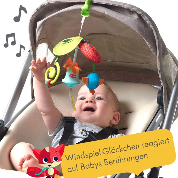 Tiny Love Mini Mobile Meadow Days, für Babys mit Großer Clip für unterwegs, mit 4 Spielmöglichkeiten, nutzbar ab der Geburt – Bild 3