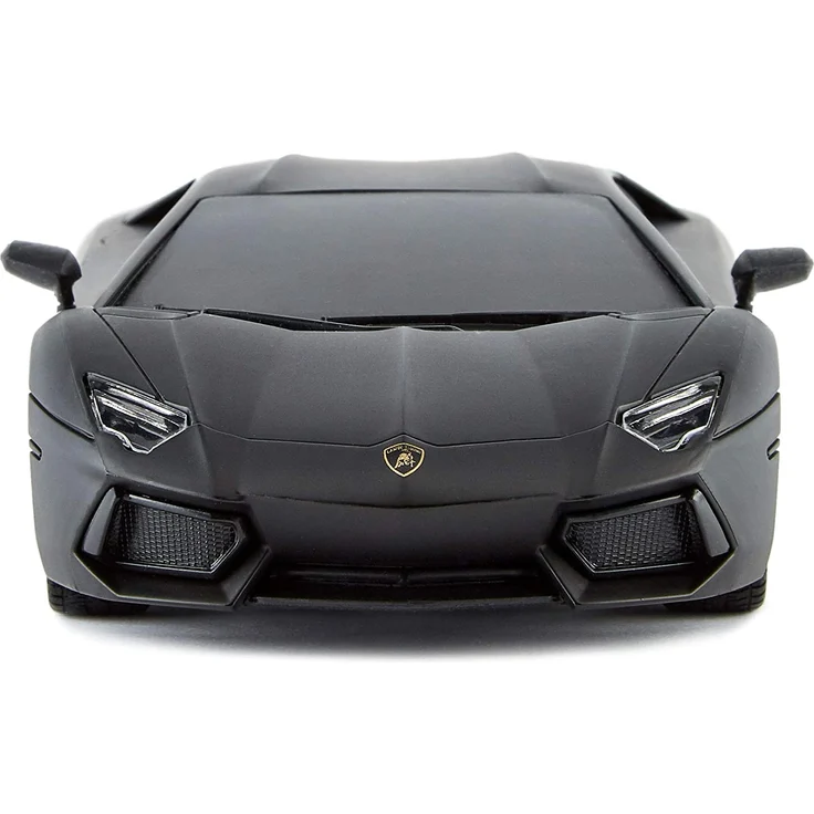 CMJ RC CARS Lamborghini Aventador Ferngesteuertes Auto RC Mit Arbeitsscheinwerfern, fernsteuerung Auto Straßenmaßstab 1:24, 2,4 GHz , großartiges Spielzeug (Schwarz) – Bild 3