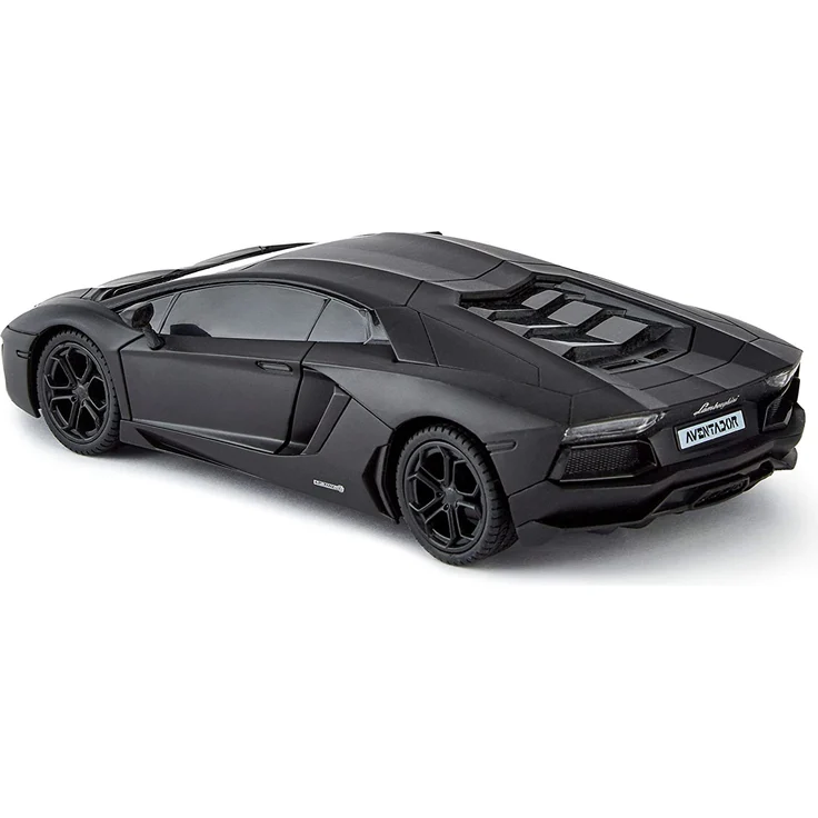 CMJ RC CARS Lamborghini Aventador Ferngesteuertes Auto RC Mit Arbeitsscheinwerfern, fernsteuerung Auto Straßenmaßstab 1:24, 2,4 GHz , großartiges Spielzeug (Schwarz) – Bild 4