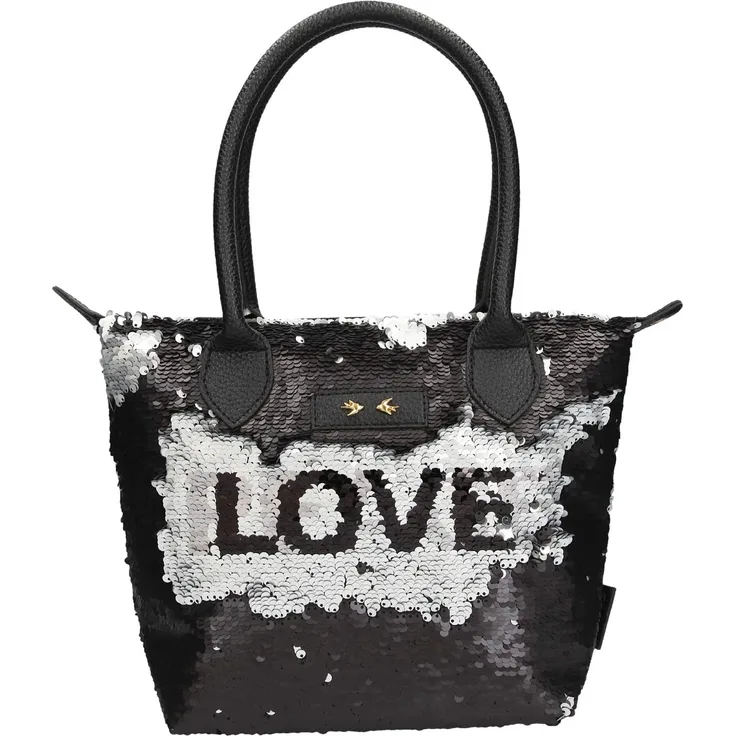 Depesche 10611 Trend LOVE Handtasche Streichpaillette