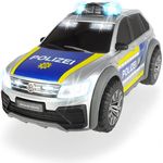 Dickie Toys 203714013 VW Tiguan R-Line, Polizeiwagen mit Licht & Sound, Polizeiauto, Polizei, inkl. Batterien, 25 cm, ab 3 Jahren, Mehrfarbig