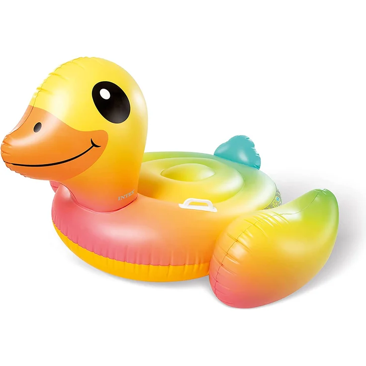INTEX Reittier Gelbe Ente Schwimmliege Wasserliege Badeinsel Schwimmtier – Bild 6