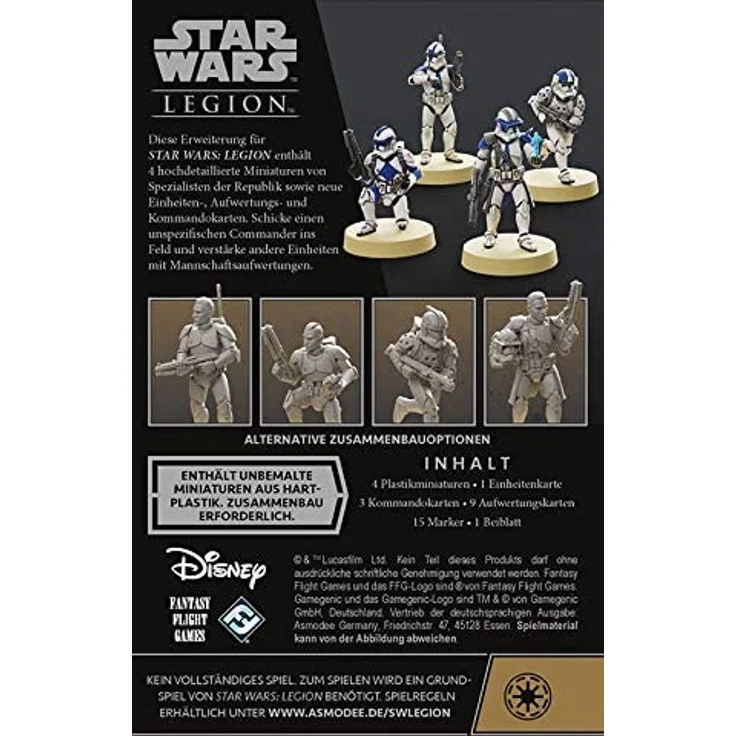 Asmodee Star Wars: Legion - Spezialisten der Republik, Erweiterung, Tabletop, Deutsch – Bild 3