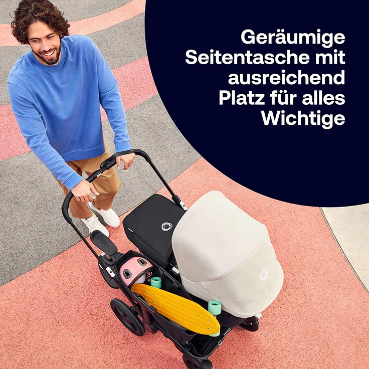 Bugaboo 'Donkey 5 Mono' Kombikinderwagen 2in1 Komplett Schwarz – Bild 3